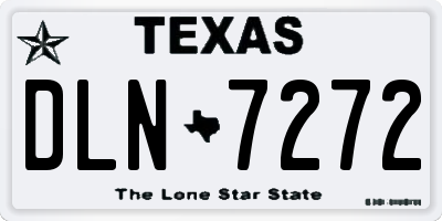 TX license plate DLN7272