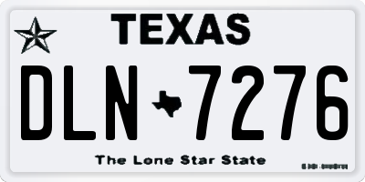 TX license plate DLN7276