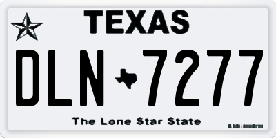 TX license plate DLN7277