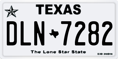 TX license plate DLN7282