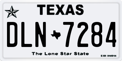 TX license plate DLN7284