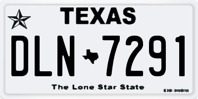 TX license plate DLN7291