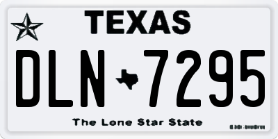 TX license plate DLN7295