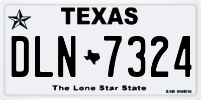 TX license plate DLN7324