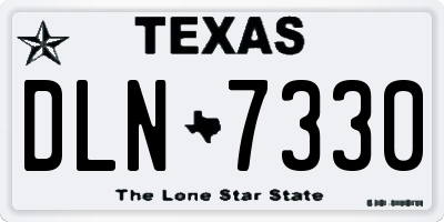 TX license plate DLN7330