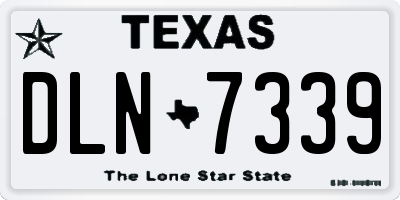 TX license plate DLN7339