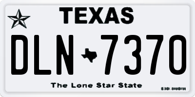 TX license plate DLN7370