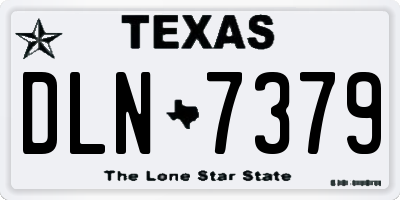 TX license plate DLN7379