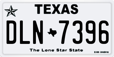 TX license plate DLN7396
