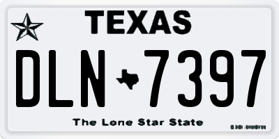 TX license plate DLN7397