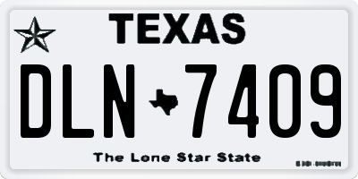 TX license plate DLN7409