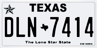 TX license plate DLN7414