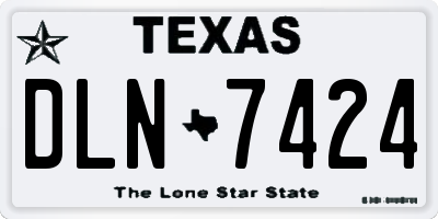 TX license plate DLN7424