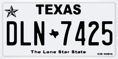 TX license plate DLN7425