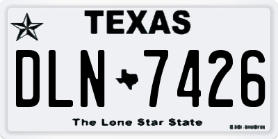TX license plate DLN7426