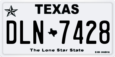 TX license plate DLN7428