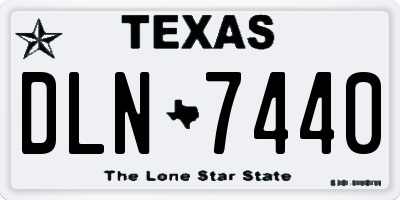 TX license plate DLN7440