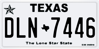 TX license plate DLN7446