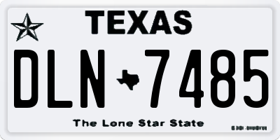 TX license plate DLN7485