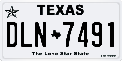 TX license plate DLN7491