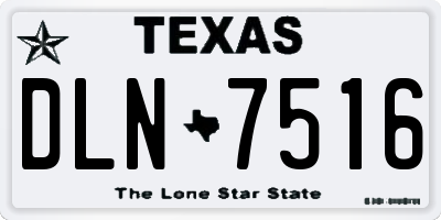 TX license plate DLN7516