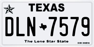 TX license plate DLN7579