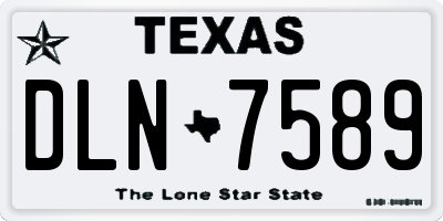 TX license plate DLN7589
