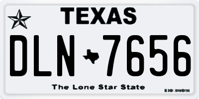 TX license plate DLN7656