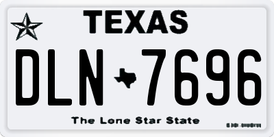 TX license plate DLN7696