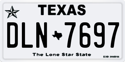 TX license plate DLN7697