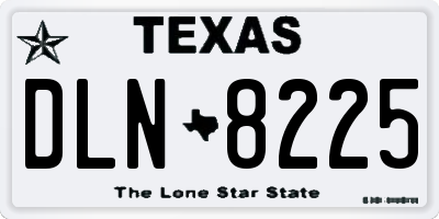 TX license plate DLN8225