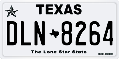 TX license plate DLN8264