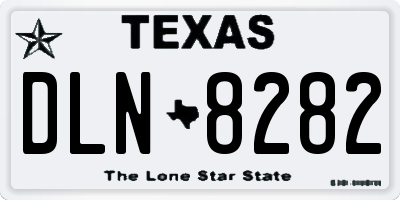 TX license plate DLN8282