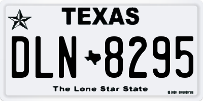 TX license plate DLN8295