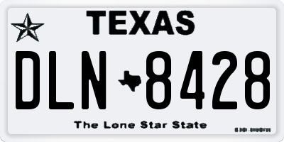 TX license plate DLN8428