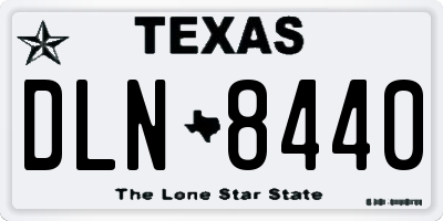 TX license plate DLN8440
