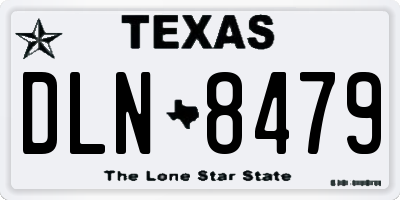 TX license plate DLN8479