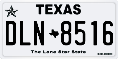 TX license plate DLN8516