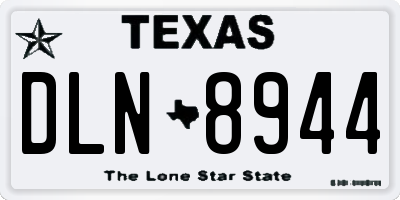 TX license plate DLN8944