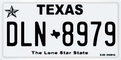 TX license plate DLN8979