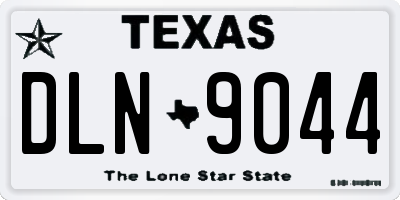 TX license plate DLN9044