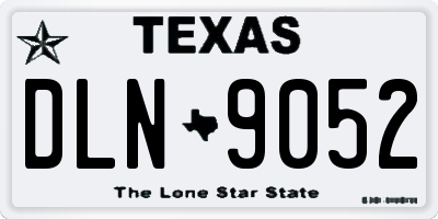 TX license plate DLN9052