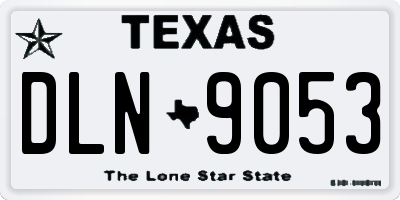 TX license plate DLN9053