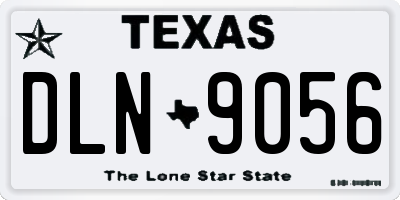 TX license plate DLN9056
