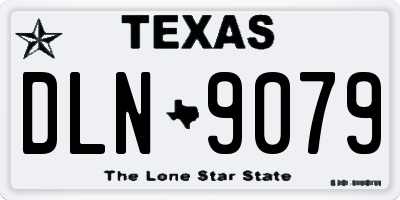 TX license plate DLN9079