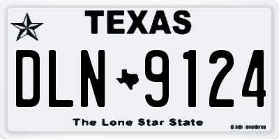 TX license plate DLN9124