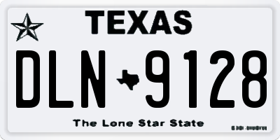 TX license plate DLN9128
