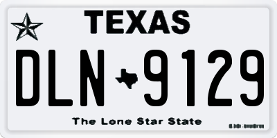 TX license plate DLN9129