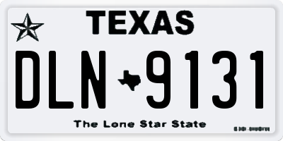 TX license plate DLN9131