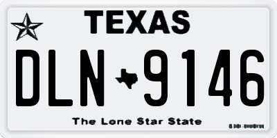 TX license plate DLN9146